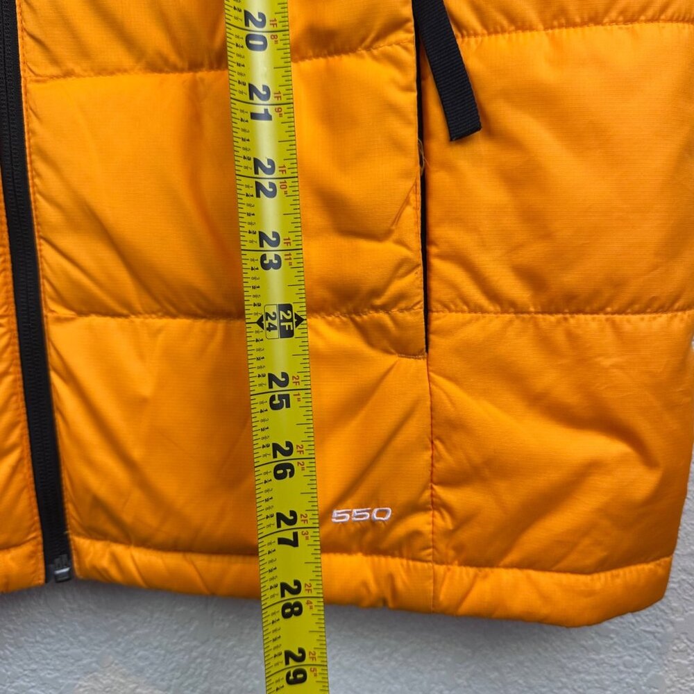 The North Face Orange Black Puffer Vest Mens M Zip Outdoor Gorpcore - Picture 4 of 12